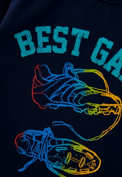 Футболка для мальчиков Роза р.110 темно-синий 210111 