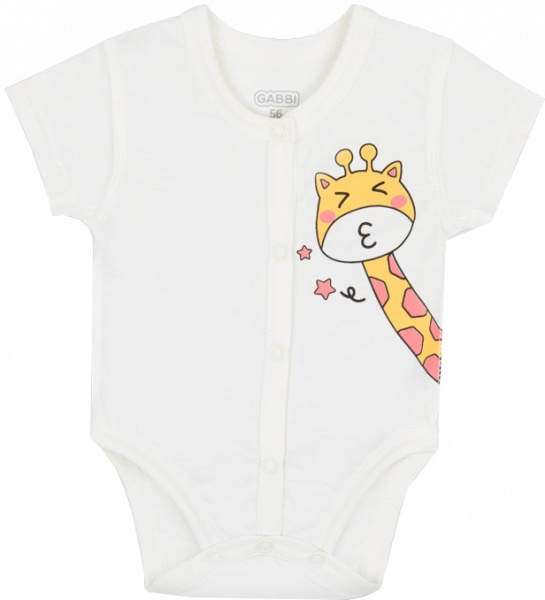 Боди для девочек для девочки GABBI BD-21-3-1/1 р.56 молочный 12591 