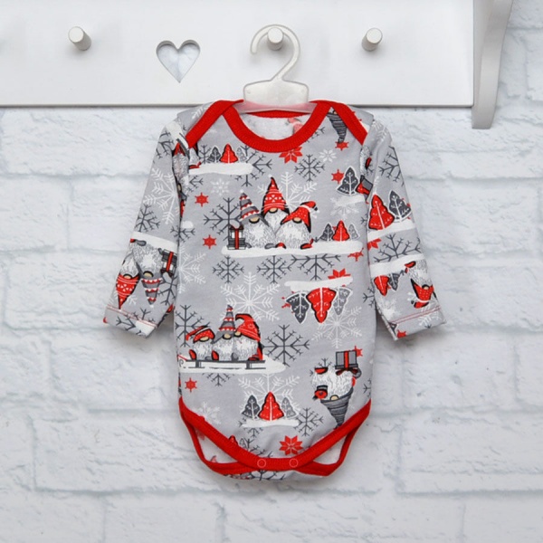 Боди унисекс Blanka Гномик р.80 красный 12778 