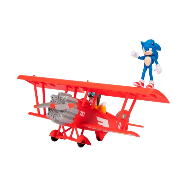 Игровой набор Sonic the Hedgehog 2 с фигурками 2 Соник и Тэйлз на биплане 412674 