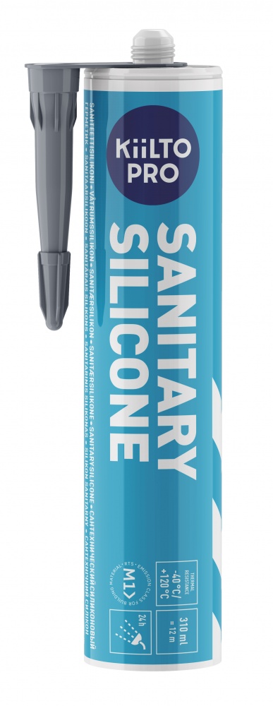 Герметик силіконовий Kiilto Sanitary 42 темно-сіро-синій 310 мл
