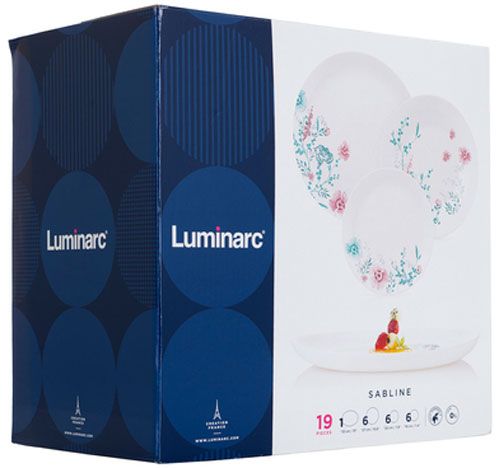Сервіз столовий Diwali Sabline 19 предметів на 6 персон N7999 Luminarc