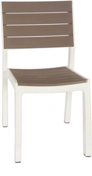 Стул Curver Harmony коричневыйбелый 