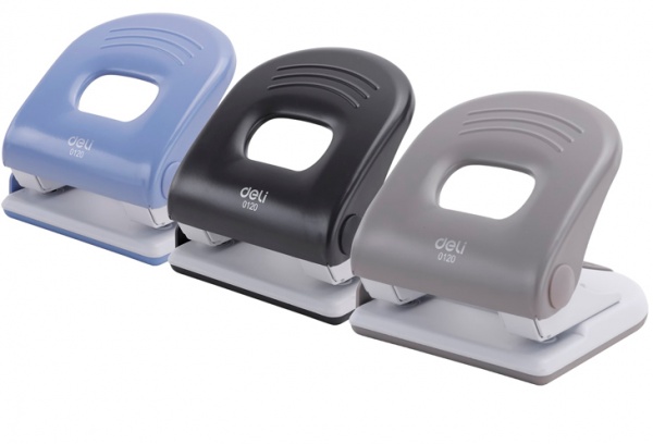 Дырокол PRO E0120 40 лист. в ассортименте Deli