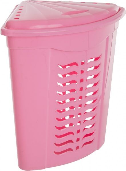 Корзина для білизни  кутова рожева