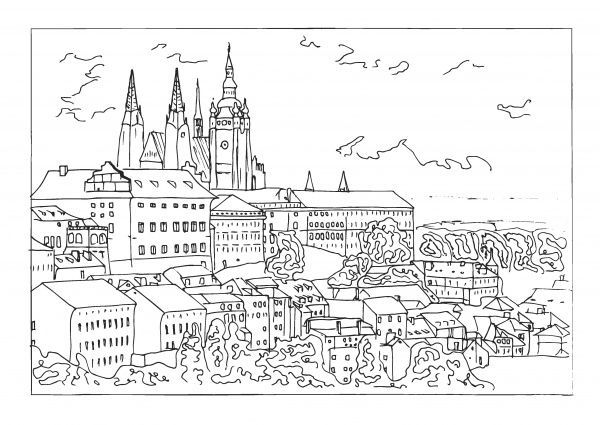 Скетчбук Прага А4 10 лист. 1В1522 Аркуш