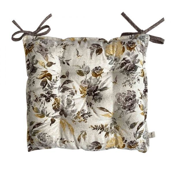 Подушка на стілець ORO Троянда коричнева La Nuit