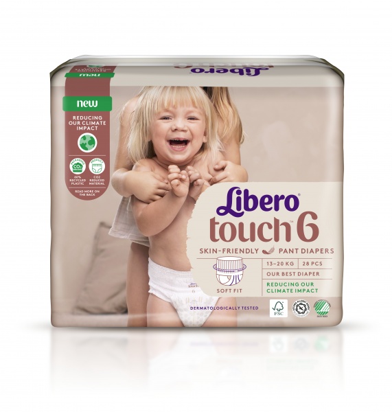 Підгузки-трусики Libero Touch 6 13-20 кг 28 шт.