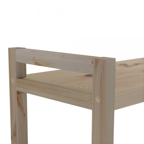 Стеллаж деревянный PROзапас натуральный 872x796x284 мм полка 3 шт. дерево 28 мм без покрытия 