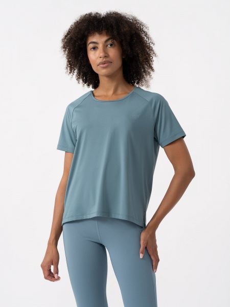 Футболка 4F TSHIRT FNK F428 4FAW23TFTSF428-33S р.XS блакитний