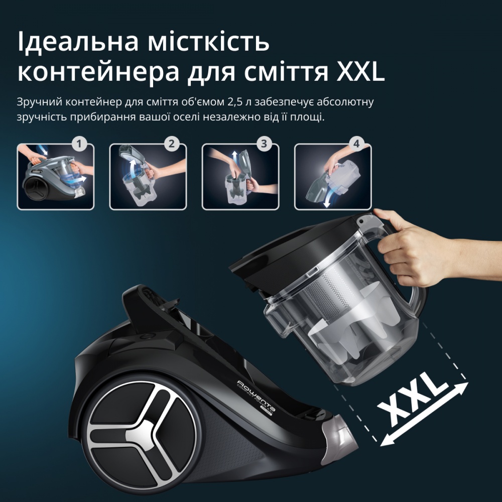 Пылесос Rowenta Compact Power XXL Animal Kit RO4B50EA beige