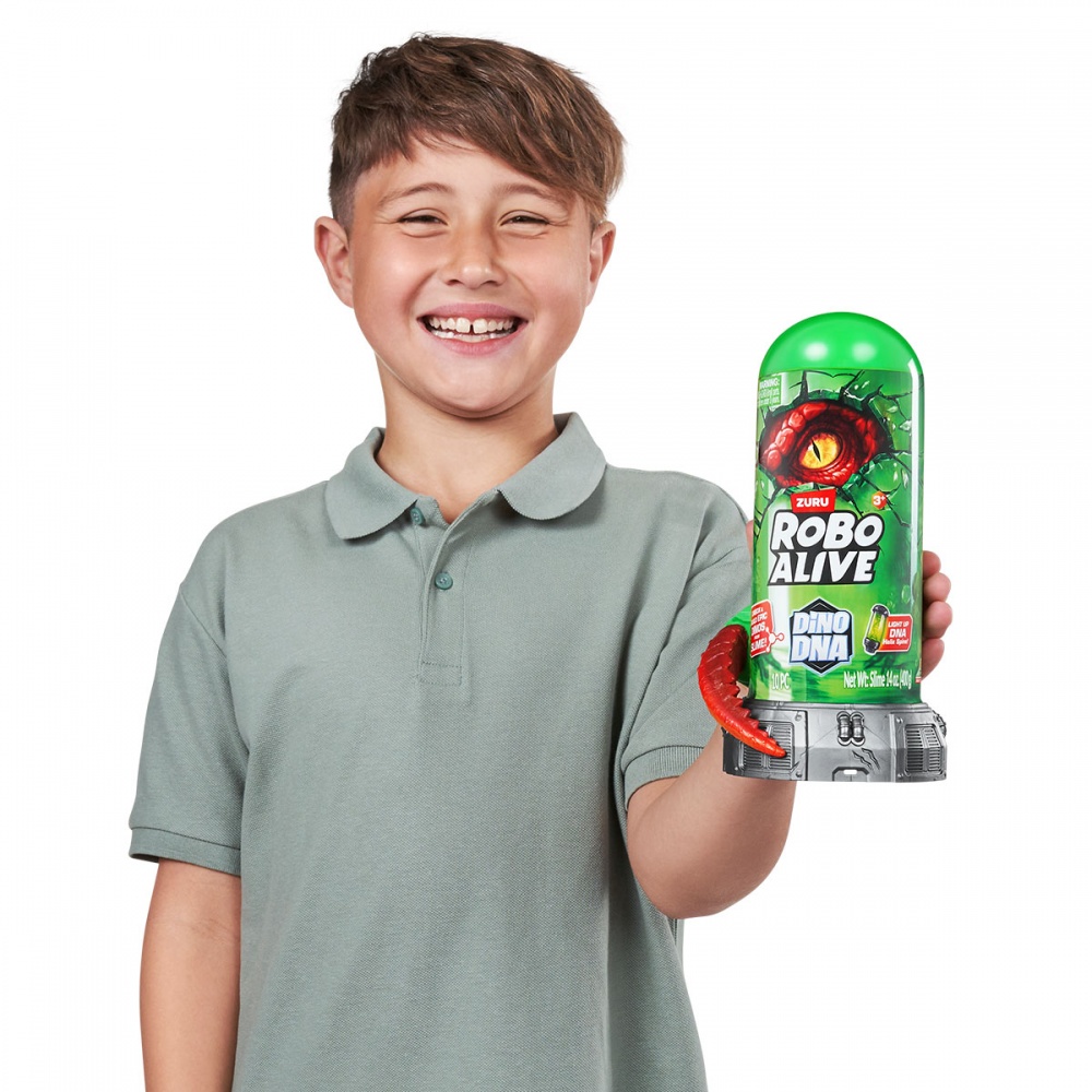 Игровой набор Pets & Robo Alive интерактивный – ДНК Тиранозавра 3004 красный 71139A