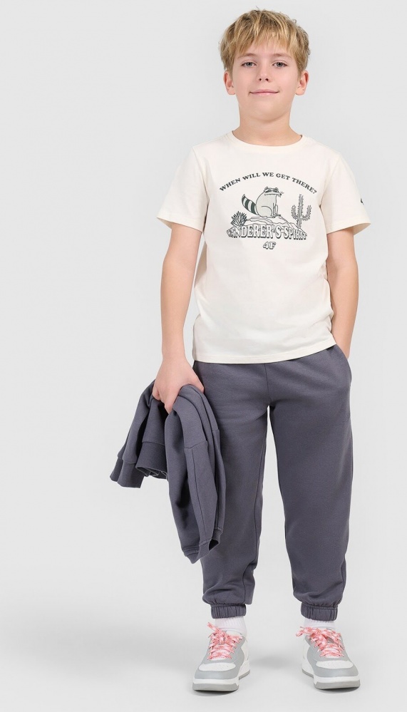 Футболка 4F TSHIRT M2815 4FJWSS26TTSHM2815-11S р.140 білий