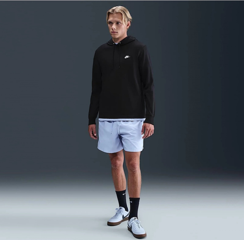 Джемпер Nike M NK CLUB KNIT PO HOODIE HV1151-010 р.M чорний