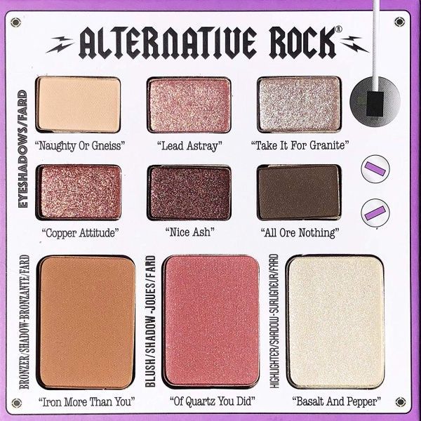 Палетка theBalm Alternative Rock V1 бежево-розовый с мерцанием 24 г
