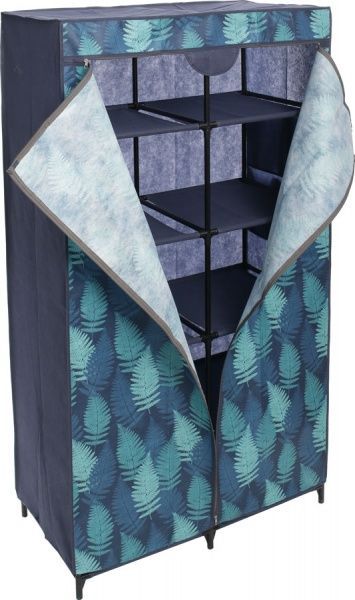 Гардероб текстильный Leaf 1560х870х460 мм синий 