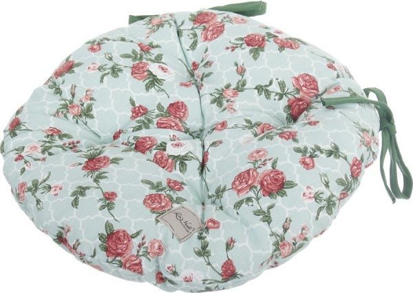 Подушка на стул круглая Маленькие розы 40 см La Nuit