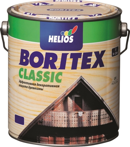 Лазурь Helios Boritex Classic 7 махагон мат 2,5 л