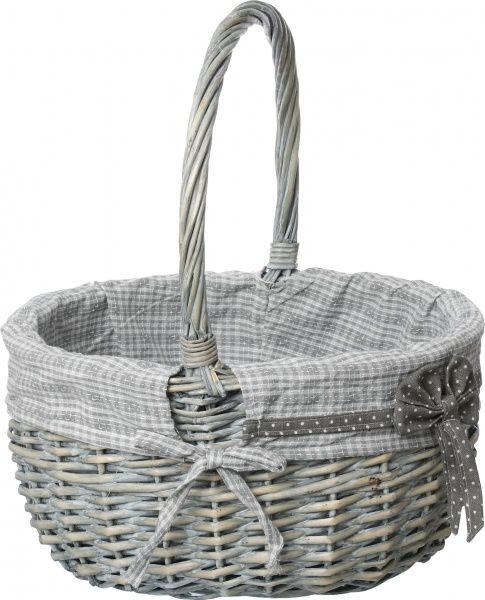 Корзина плетеная с текстилем 37x31x19/41 см Easter 16-5A-1 