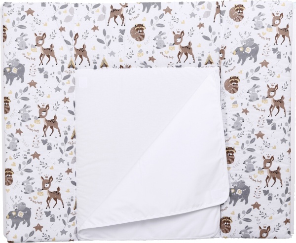 Сповивальний матрацик Forest animals beige (426.19) Baby Veres 72x80 см