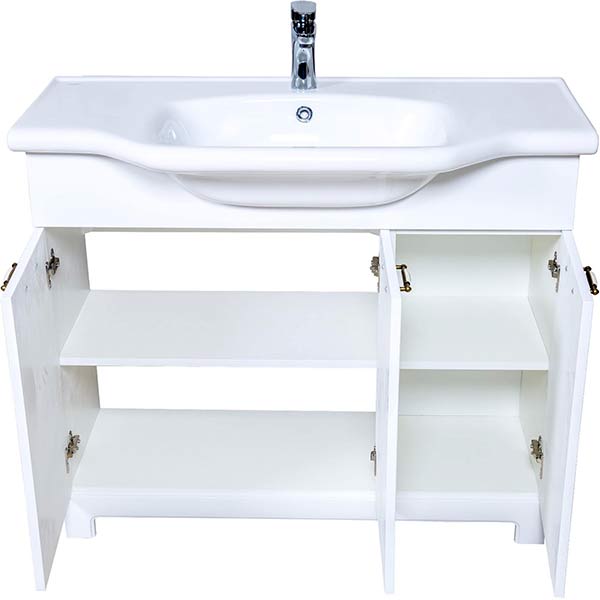 Тумба напольная Aqua Rodos Классик с умывальником матовая New Klasik 100