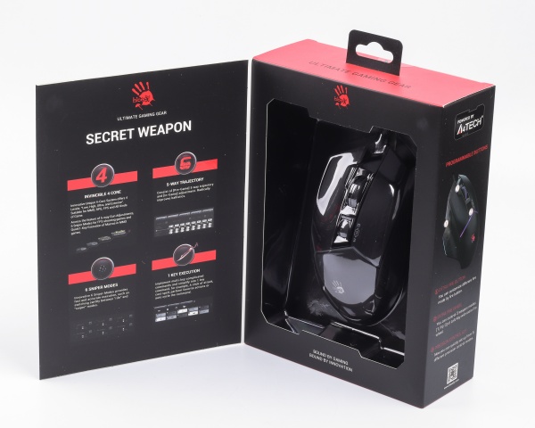 Мишка A4Tech Activated, RGB, 12000 CPI black (W95 Max Bloody (Black)) 