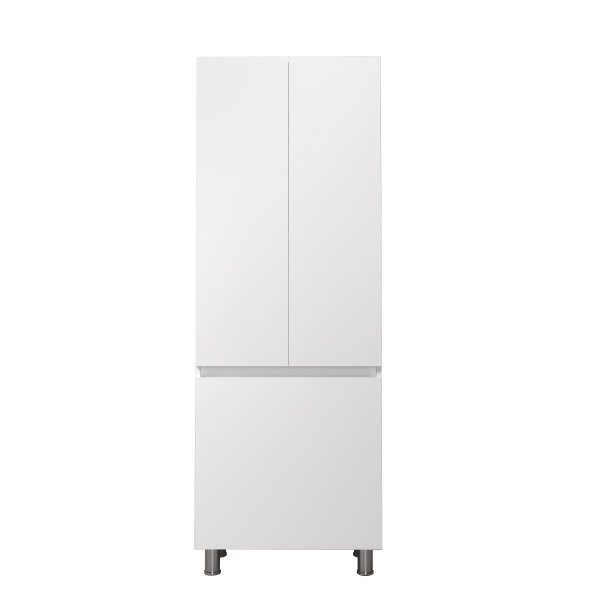 Пенал Мойдодыр Soft White П-66к напольний с корзиной для белья