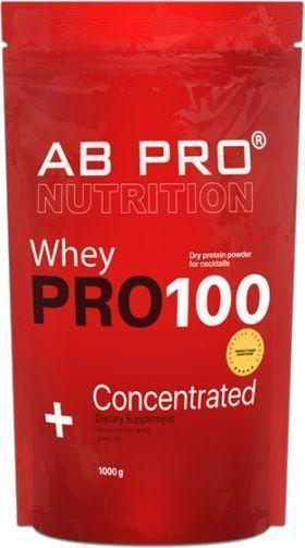 Протеин AB PRO PRO 100 WHEY Concentrated (60%) Банан 1 кг 