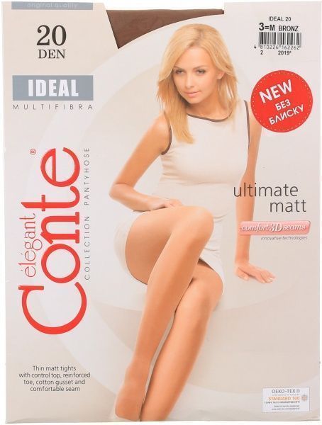 Колготки Conte IDEAL 20 den Bronz р. 3 коричневый 
