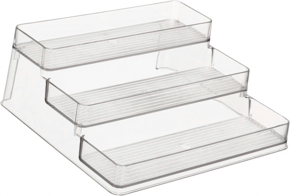 Органайзер для специй Flamberg 3-ярусный прозрачный 26,5x24x8,5 см