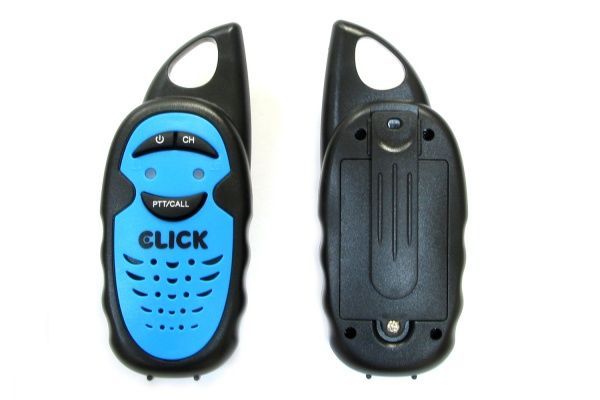 Рация Click 2 шт. на 1 км (желтая + голубая) CLK-Y033T-BY