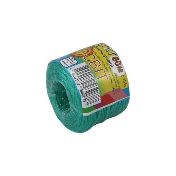 Шпагат Радосвіт полипропиленовый 1,4 мм зеленый