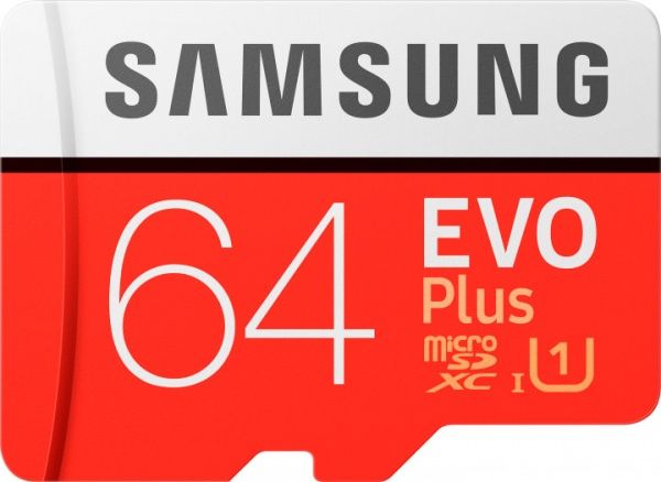 Карта памяти Samsung microSDXC 64 ГБ UHS Speed Class 1 (U1) (MB-MC64HA/RU) EVO Plus V2 