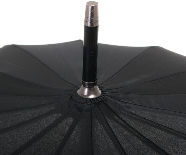 Зонт Классическая трость, автомат черный 