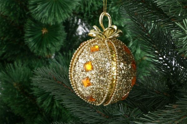 Шар пенопластовый d100 SDA81110G золотистый