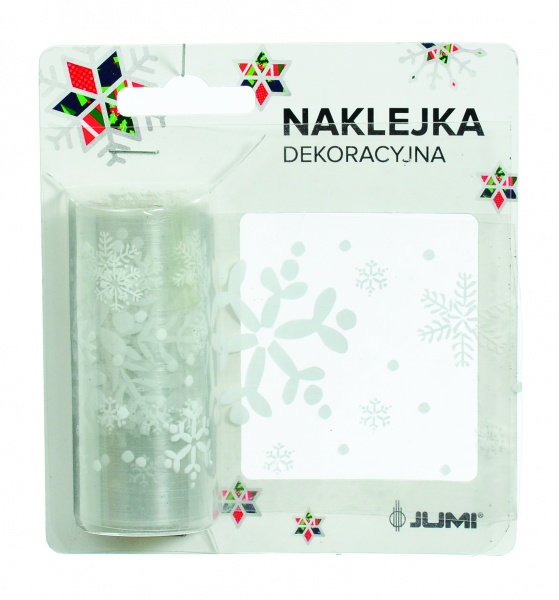 Наклейка на стекло новогодняя JUMI сосульки 7,6x200 см