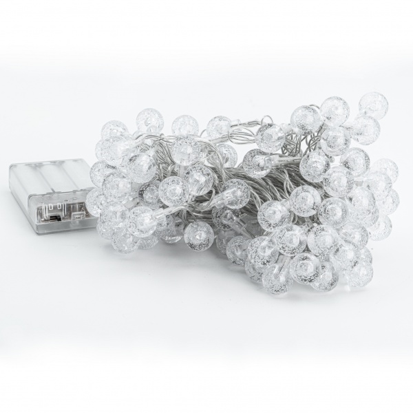 Декоративная гирлянда Altalusse (INL-2707B-80 Cold) встроенный светодиод (LED) 80 ламп 10 м 