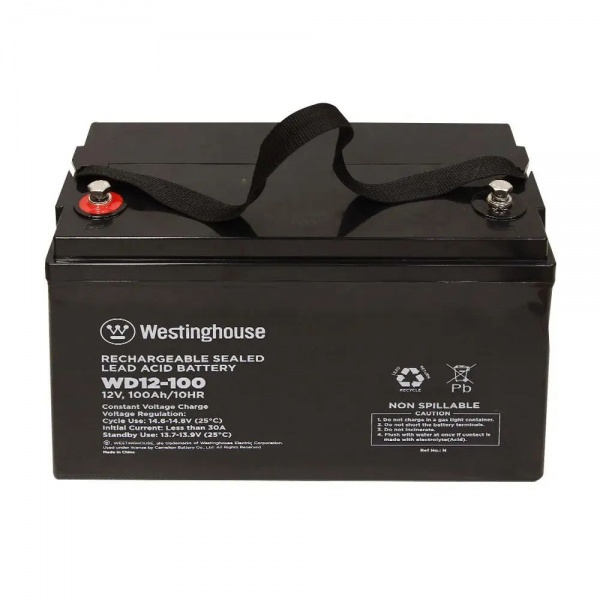 Батарея акумуляторна для ДБЖ Westinghouse свинцево-кислотна Deep Cycle 12V 100Ah terminal T16 WD12-100N-T16
