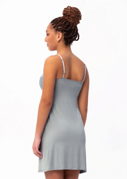 Ночная рубашка Roksana Josephine 1338/60305 р.S серо-голубой