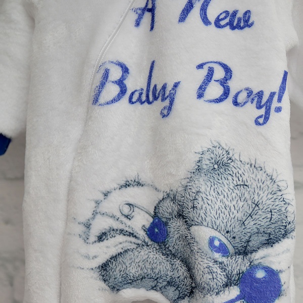 Чоловічок для хлопчика Blanka Ведмедик р.68 білий 110162 