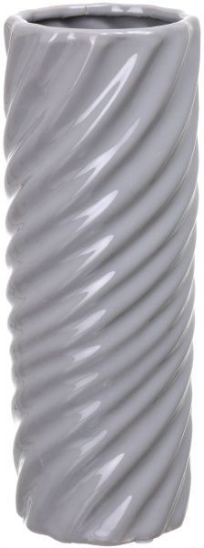 Ваза керамическая серая Space 8,5х8,5х23,5 см