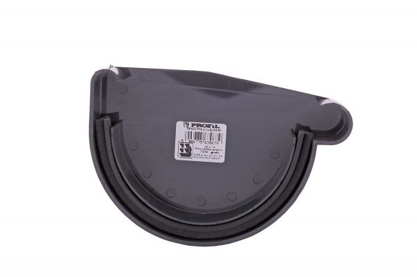 Заглушка ринви права PROFiL 90 мм графіт 