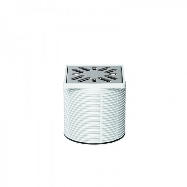 Душевой трап Styron STY-505-100 с решеткой 100х100 мм из нержавеющей стали