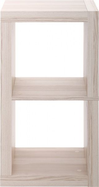 Стелаж двосторонній Inteo Кубус МІКС 1х2 438x792x290 мм клен 