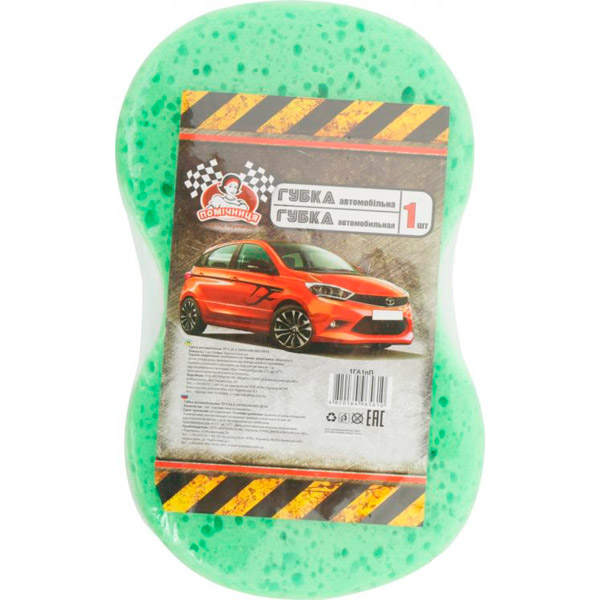 Губка автомобильная пористая 22х12х7 см Помічниця