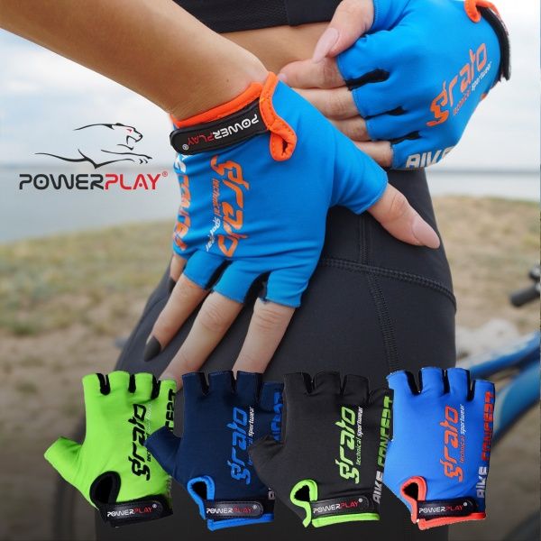 Варежки PowerPlay 5029G_XL_Blue р. XL голубой