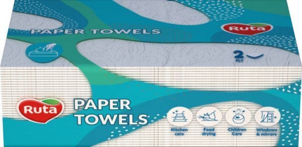 Бумажные полотенца Ruta двухслойная 80 шт.