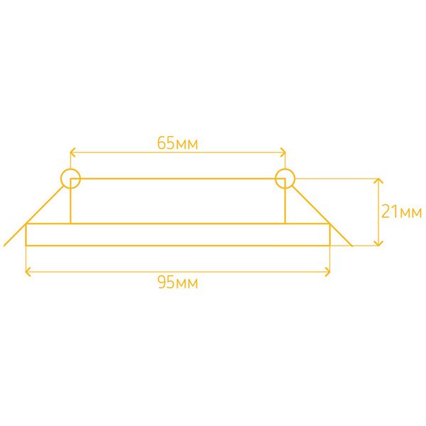 Светильник точечный LightMaster CL7087 MR16 с Led-подсветкой 2 шт./уп. G5.3 прозрачный 