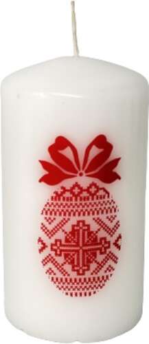 Свеча Цилиндр писанка 60х120 мм Pako-If