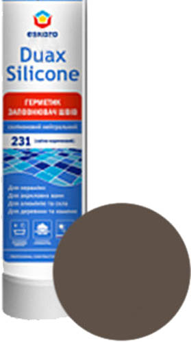 Герметик силиконовый Eskaro Duax Silicone №234 шоколад 300 мл